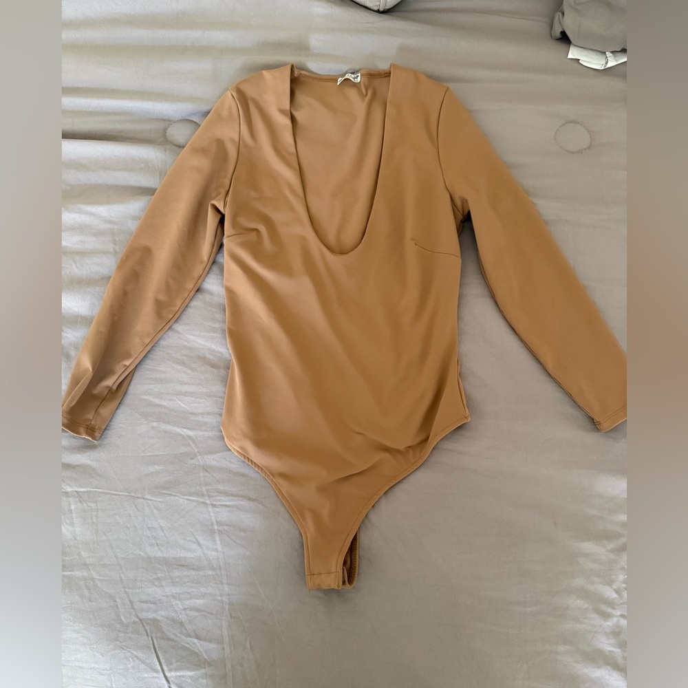 Free people deep v bodysuit